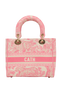 Medium Toile de Jouy Lady D-Lite, &pound;1,800, Handbags, Pink, Canvas, Back view